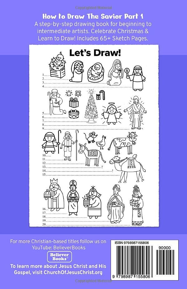 How to Draw the Savior: Part 1 - The Nativity (How to Draw The Savior Step by Step Drawing Art Books)