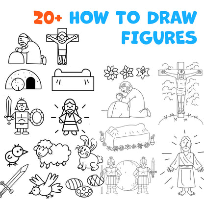 How to Draw Easter: How to Draw The Savior: Part 3 - Easter Resurrection (How to Draw The Savior Step by Step Drawing Art Books)