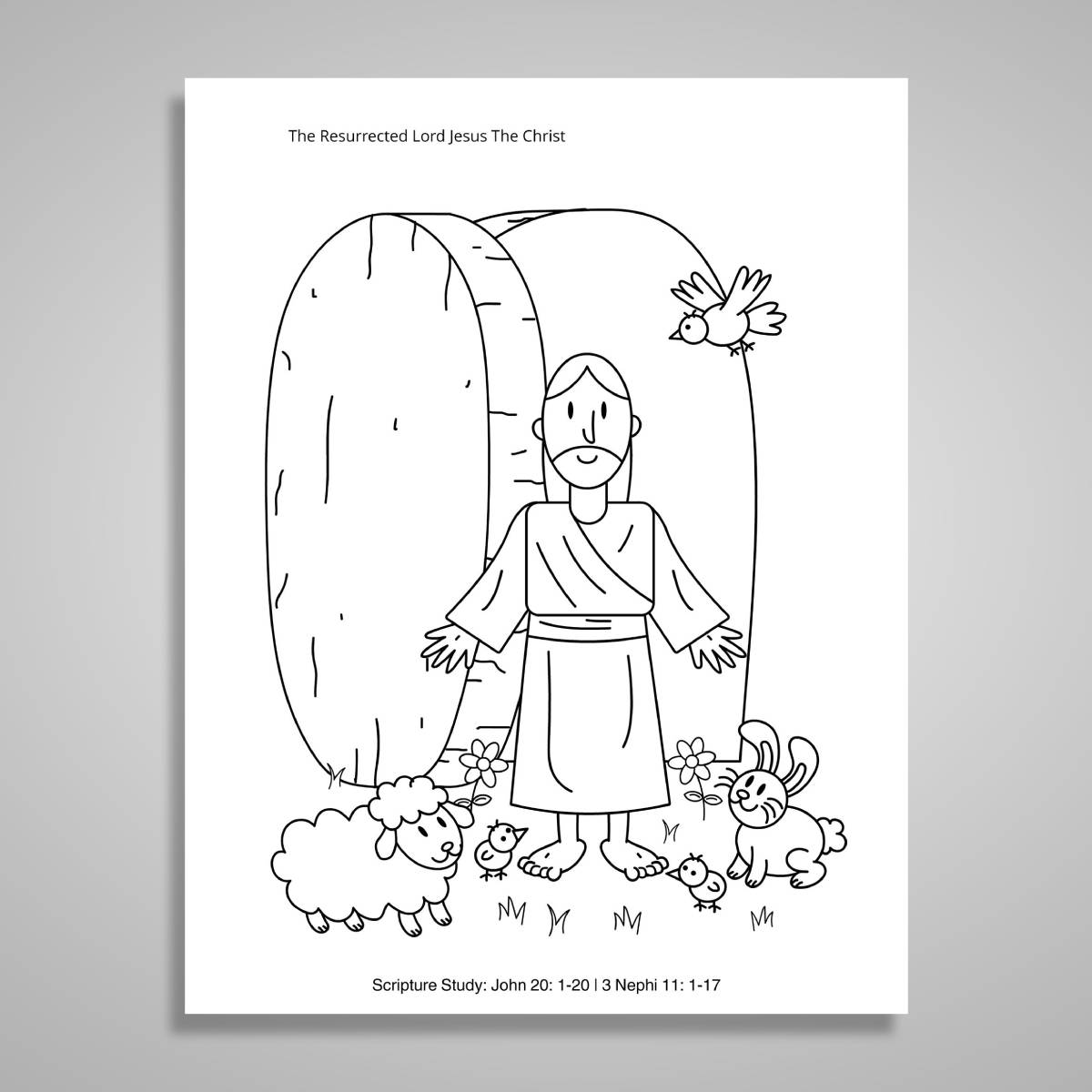 Free Easter Coloring Pages Christian Art Bundle - PDF Download