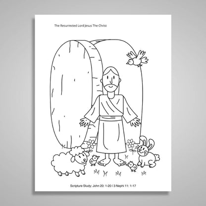 Free Easter Coloring Pages Christian Art Bundle - PDF Download